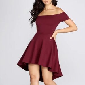 Burgundy Dress